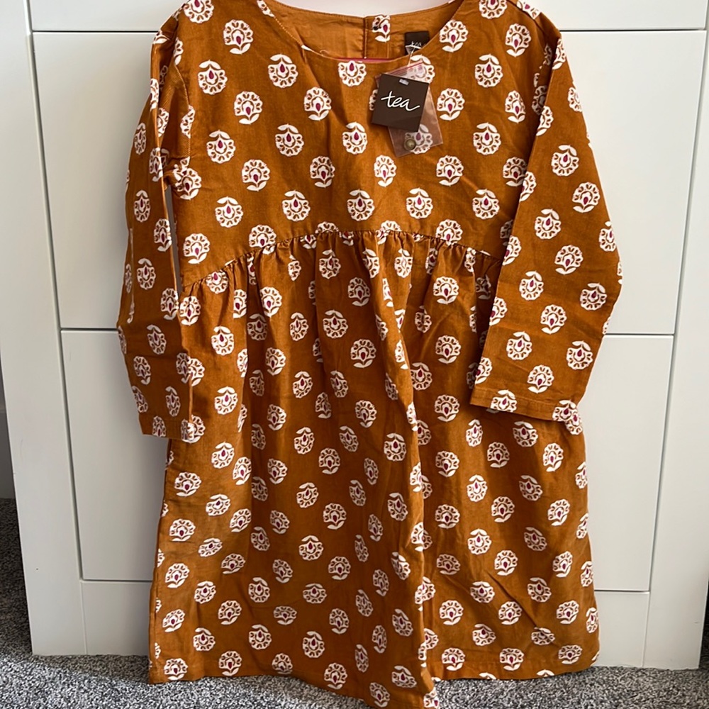 Tea collection Dress - perfect for Autumn days. Size 7.